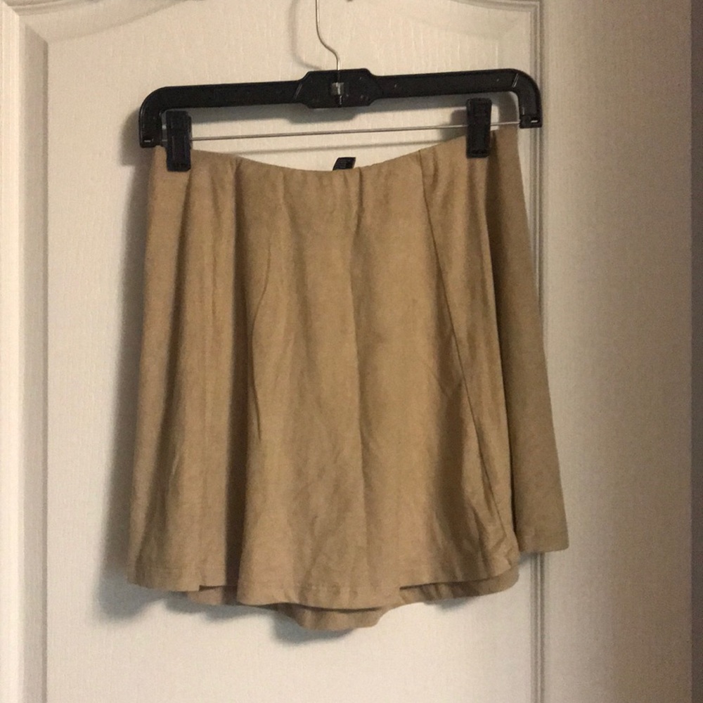 Suede skirt